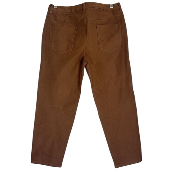 LULULEMON ABC Relaxed Utilitech Cropped Pants in Copper Brown Size 38 - Picture 4 of 11